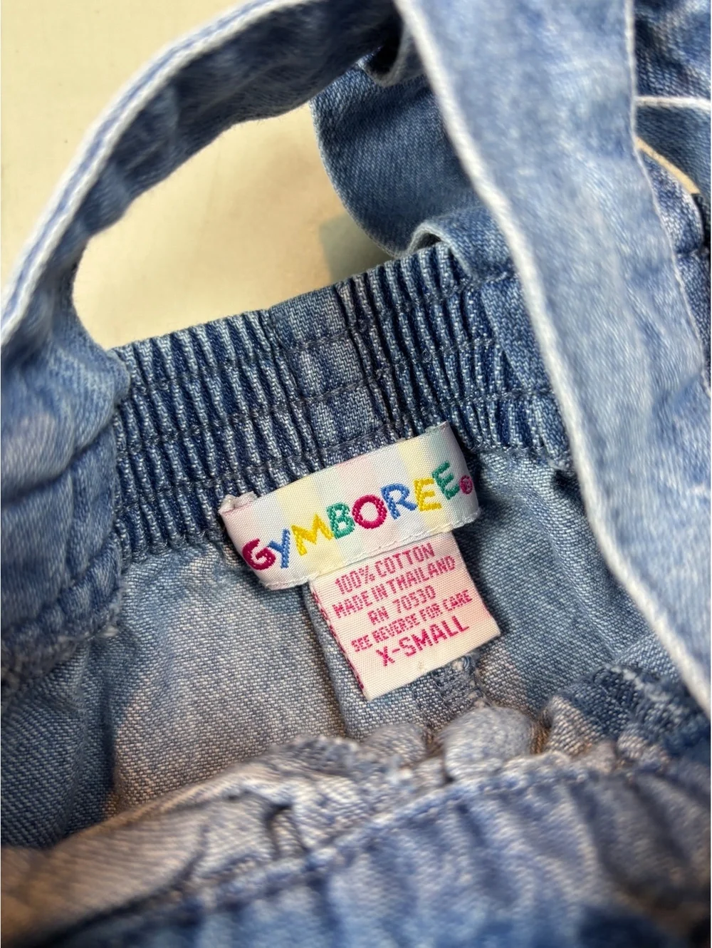 Gymboree Vintage Denim Heart Overalls Kids XS